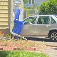 <p>At the scene of the crash on Prospect Street in Paramus on Thursday, May 26.</p>