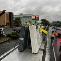 <p>ABC Towing corrected the situation after the slabs cut through the improperly-attached straps.</p>