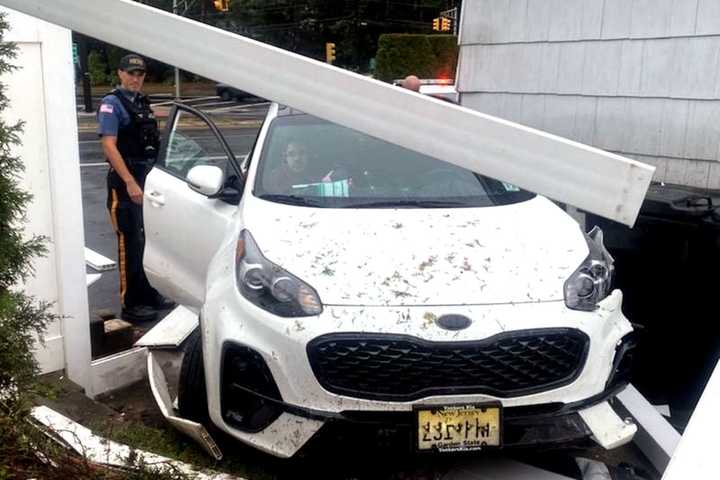 Out-Of-Control SUV Smacks Into Garage, Fence, Gate In Paramus