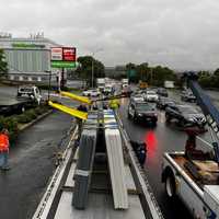 Tractor-Trailer Marble Load Shifts, Thickens Traffic On GWB Approach