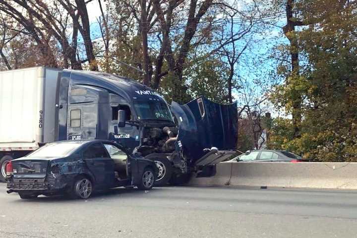 Tractor-Trailer Crash Temporarily Closes Route 17 Stretch