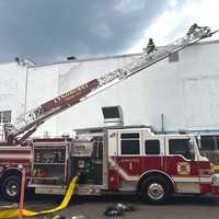 <p>Firefighters quickly doused the Labor Day blaze, which broke out on the second floor of the Sika Corporation building on Polito Avenue in Lyndhurst.</p>