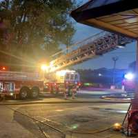 Fire Blows Through Roof Of Route 17 Burger King