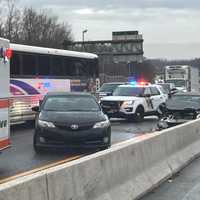 <p>Route 80 chain-reaction crash</p>