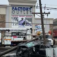 UPDATE: Driver Escapes Injury As Jeep Splits Pole On Route 46