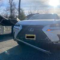 <p>The Lexus NX300 sustained relatively little damage.</p>