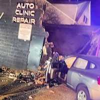 <p>Police, firefighters and EMS responded to the West Main Street crash overnight Sunday, Jan. 29, in Bergenfield.</p>