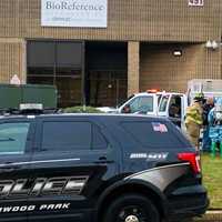 <p>Tactical units converged on Bio-Reference Laboratories just off Route 80 in Elmwood Park shortly after 9 a.m. March 31.</p>