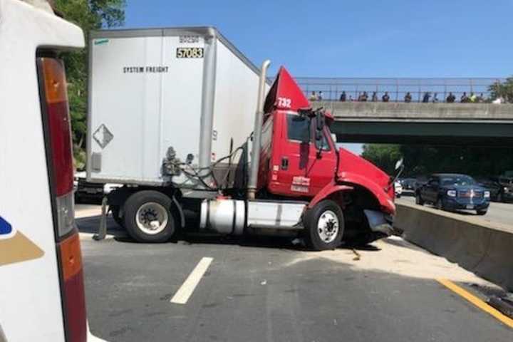 PHOTOS: Route 80 Tied Up For Hours By Multi-Vehicle Crash, Fuel Spill