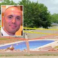 HERO: Westwood Officer Rescues Emerson Driver After Car Plunges Into Backyard Pool