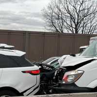 <p>Chain-reaction crash on Route 80</p>