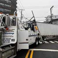 <p>No injuries were reported in the Monday morning mishap in Fort Lee.</p>