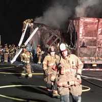 Tractor-Trailer Fire Closes Thruway Near State Line