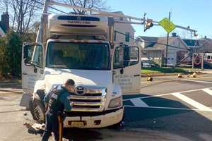 Driver Hospitalized After Italian Food Delivery Truck Destroys Traffic Light In Paramus