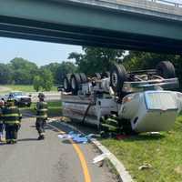 Tanker Rolls On Route 4 Ramp To Route 17