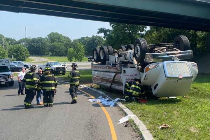 Tanker Rolls On Route 4 Ramp To Route 17