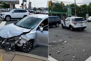 Driver, Police Officer Hospitalized After Route 46 Crash