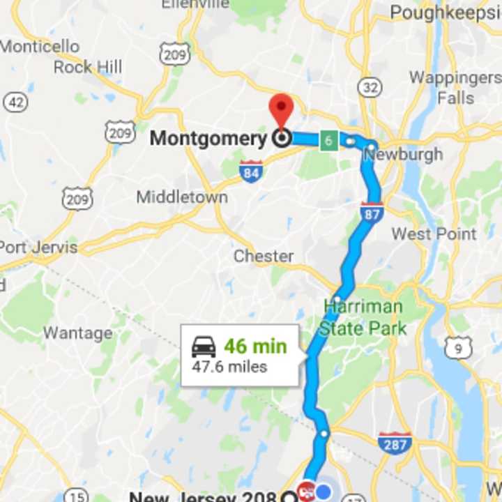 The Montgomery driver &quot;appeared to have a difficult time maintaining his lane of travel,&quot; police in Wyckoff, N.J. said.