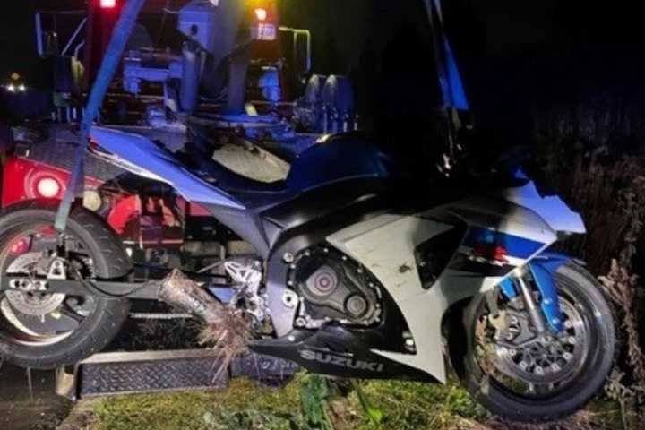 Bucks County Motorcyclist Crashes, Abandons Bike: Police