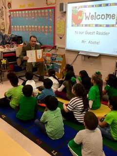 East Rutherford Superintendent Reads To Kindergarten Class