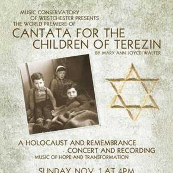 Official poster for Cantata for the Children of Terezin