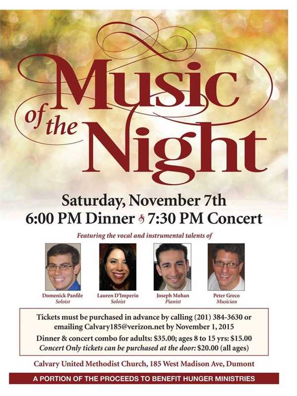 Dumont Calvary Presents Music of the Night Concert