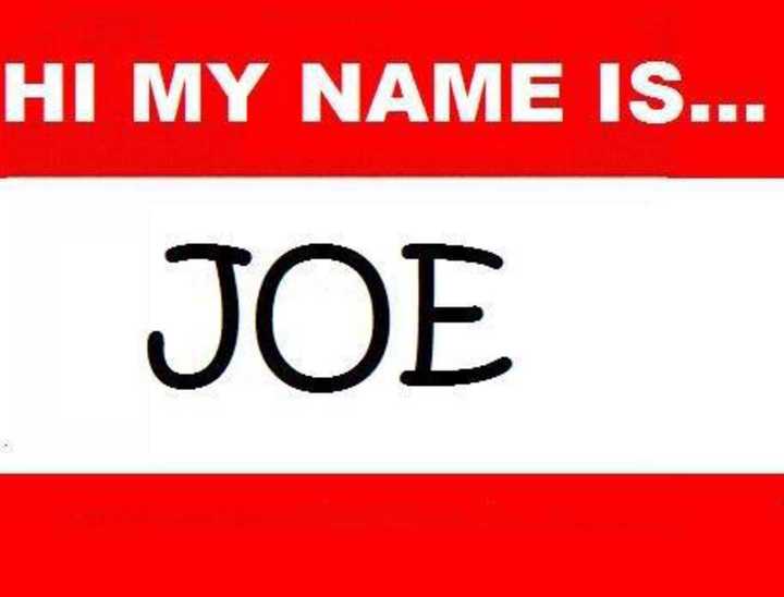 March 27 is National Joe Day