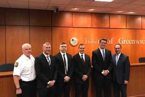 Greenwich Police Department Swears In Four New Officers