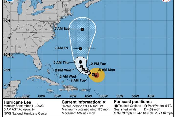 Hurricane Lee Restrengthens: New Models Predict Timing, Expected Site Of Landfall