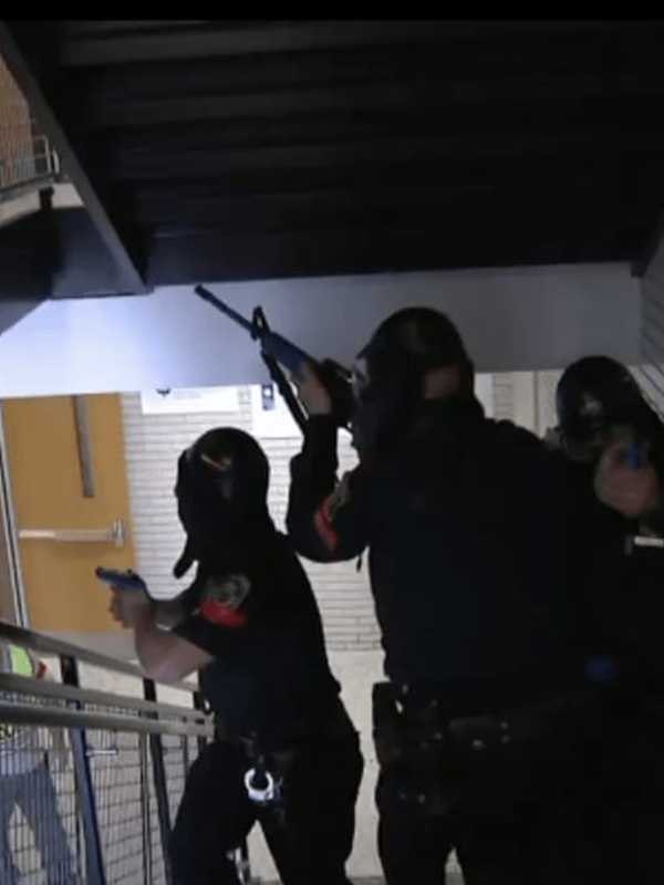 Northern Westchester Police Officers Participate In Shooting Drill