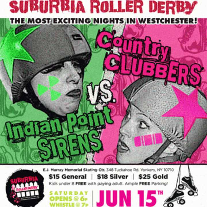 Suburbia Roller Derby skates at Yonkers this weekend.