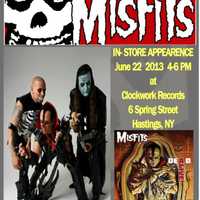 <p>Heavy metal band The Misfits will sign albums on June 22 at Clockwork Records in Hastings.</p>