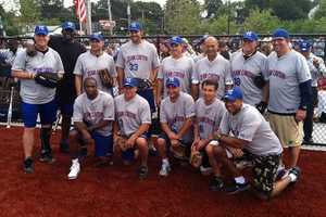WFAN All-Stars Compete In Celebrity Softball Game In New Rochelle