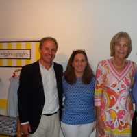 <p>Erica Wood, second from left, opened children&#x27;s clothing store Wiggles &amp; Giggles in Darien. She is at the ribbon-cutting with (left to right) David Genovese, Penny Glassmeyer and state Rep. Terrie Wood.</p>