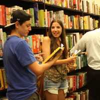 <p>Real Housewives of New Jersey fans wait to meet housewife and author Teresa Giudice at a signing of her new book, &quot;Fabulicious: On the Grill.&quot; The signing was in Barnes &amp; Noble in White Plains on July 11.</p>