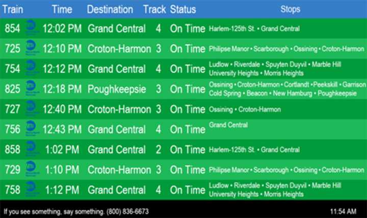 Metro-North is looking to install these new liquid crystal display monitors to all 71 of its stations this decade.