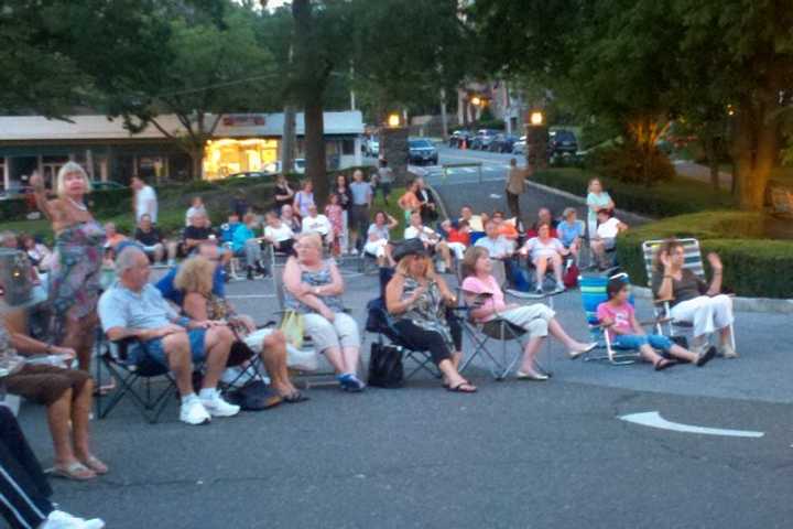 Eastchester residents enjoy last year&#x27;s Summer Concert Series at Town Hall.