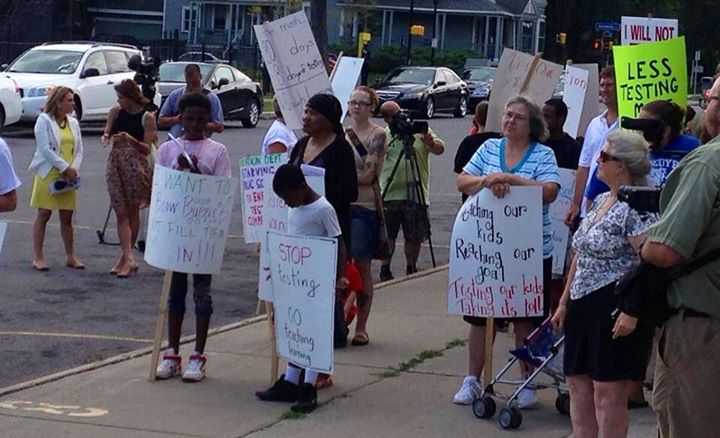 Ossining parents rallying against excessive school testing topped the news this week. 