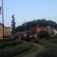 <p>The flag at Elmwood Park flies at half-staff Wednesday in honor of New York Air National Guard  Staff Sgt. Todd &quot;T.J.&quot; Lobraico Jr., a New Fairfield man who was killed in combat last week in Afghanistan.</p>