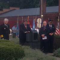 <p>Deacon Bill Murphy closes the ceremony with a prayer. </p>