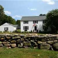 <p>The house at 5 Woodway Ridge Lane in New Canaan is open for viewing this Sunday.</p>