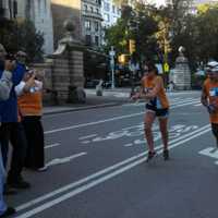 <p>Eric Gelber begain his first lap Friday at 8 a.m. in Central Park.</p>