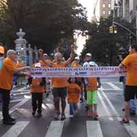 <p>Gelber finished his two days of running Sunday morning at 7:59 a.m. after running 164 miles.</p>