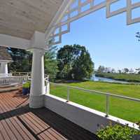 <p>A look at the deck at 8 Gray Lane in Westport.</p>