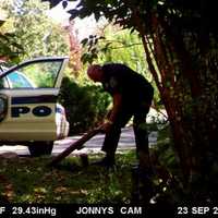 <p>A Somers police officer determined the pro-gun sign to be on town property and in violation of the right-of-way code.</p>