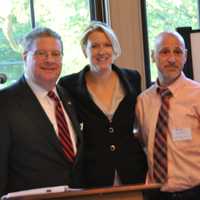 <p>Ali Boak, Pound Ridge Democratic candidate for Town Supervisor (second from left) with Peter Harckham, County Board of Legislators; Phil Goldstein, Westchester County Social Services, and Steven Vandervelden, Westchester County DA&#x27;s office.</p>