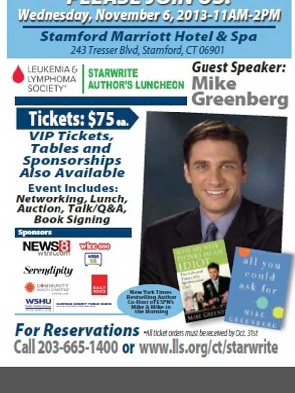 Westport Author Mike Greenberg Featured At Stamford Luncheon