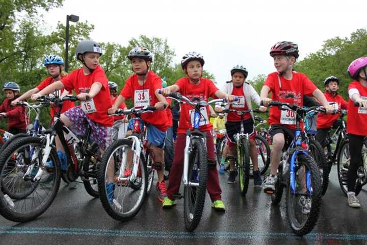 The Bedford BikeRun recently donated $7,000 to the school district for the replacement of the Fox Lane Campus track and turf field.