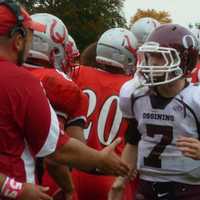 <p>Ossining quaterback Justin Davidov led the Pride in a closely-played 41-32 loss to Sleepy Hollow.</p>