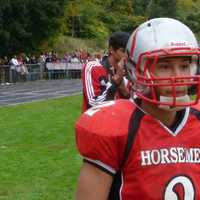 <p>Sleepy Hollow quarterback Devin Lopez threw four touchdowns and ran for two more.</p>